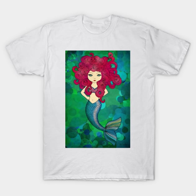 Mermaids have bad hair days, too. T-Shirt by micklyn